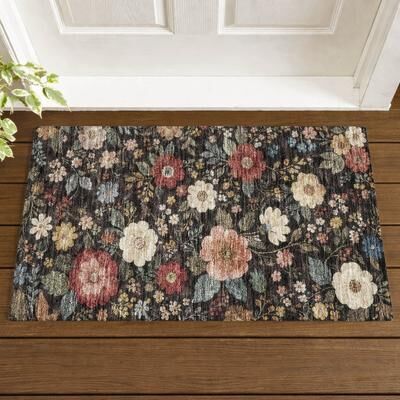 Addison Rugs Machine Washable Indoor/ Outdoor Floral Cheri Chantille Rug