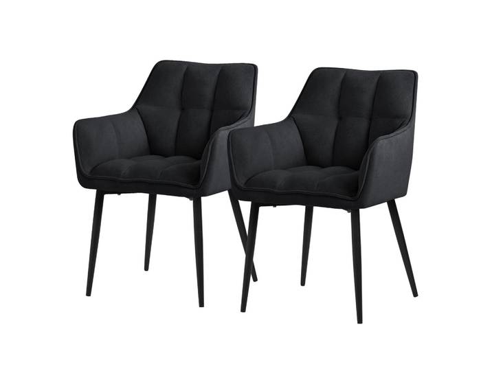 ESSZIMMERSTUHL 2er Set schwarz