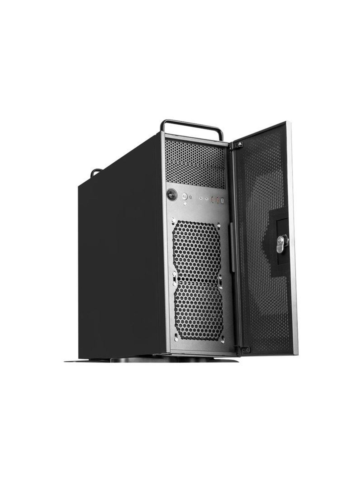 SilverStone RM42-502 - Gehäuse - Server (Rack) - Schwarz
