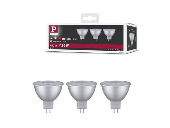 Paulmann LED Reflektor GU5,3 3er-Set 6W 2700K Chrom