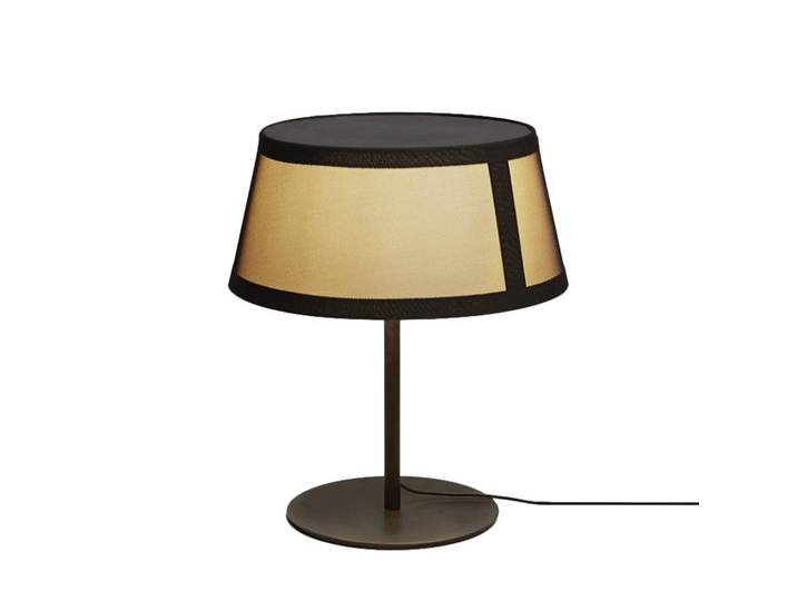 TOOY lampe de table LILLY 558.32 (Beige avec maille noire - verre et métal)