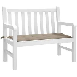 vidaXL Gartenbank-Auflage Taupe 120x50x3 cm Oxford-Gewebe