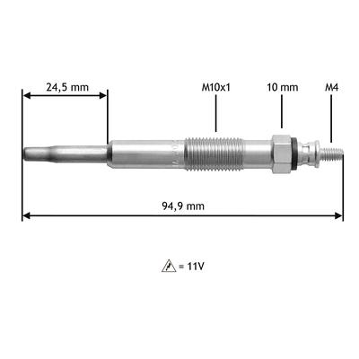 VALEO Glühkerze 345110 für Ford