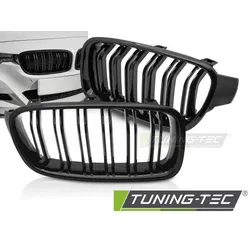 Sportgrill Doppelsteg Nieren passend für BMW 3er F30/F31 Limousine/Touring 11-18 Hochglanz schwarz