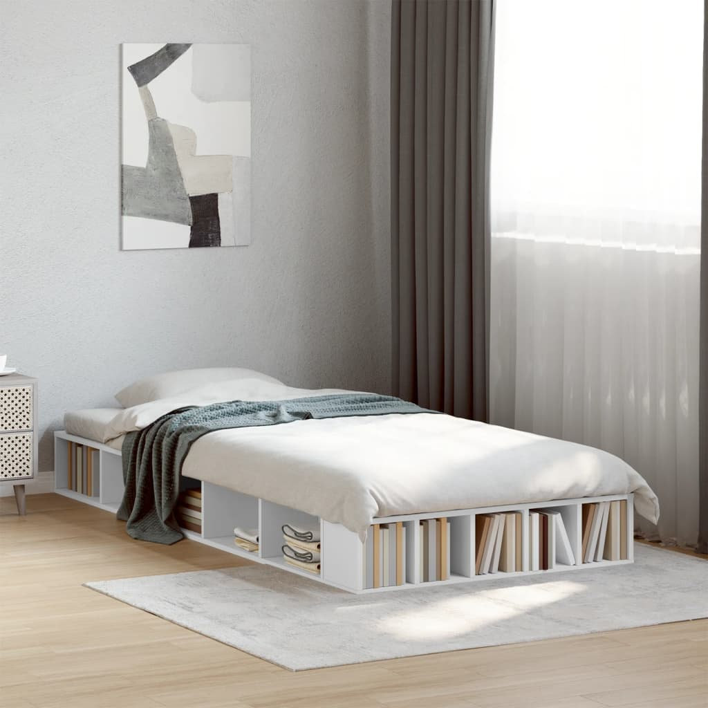 17 Stories Pappion Bed White 75 x 190cm