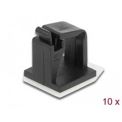 Delock Befestigungsclip selbstklebend 60247 mit Acrylat Kleber Schwarz 10 St.