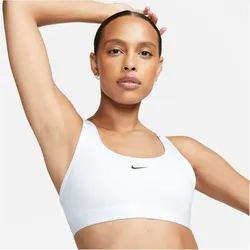 NIKE Swoosh Light Support Non-Padded Sport-BH Damen 100 - white/black XS