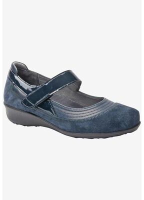 Women's Drew Genoa Flats by Drew in Navy Combo (Size 6 N)