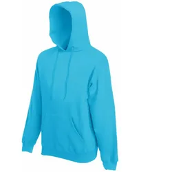Kapuzen-Sweatshirt "F421" Classic - L - azure blue