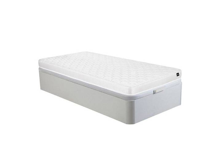 Ensemble 90 x 190 cm sommier coffre blanc + matelas mousse ép.15cm - DANAE II de YSMÉE