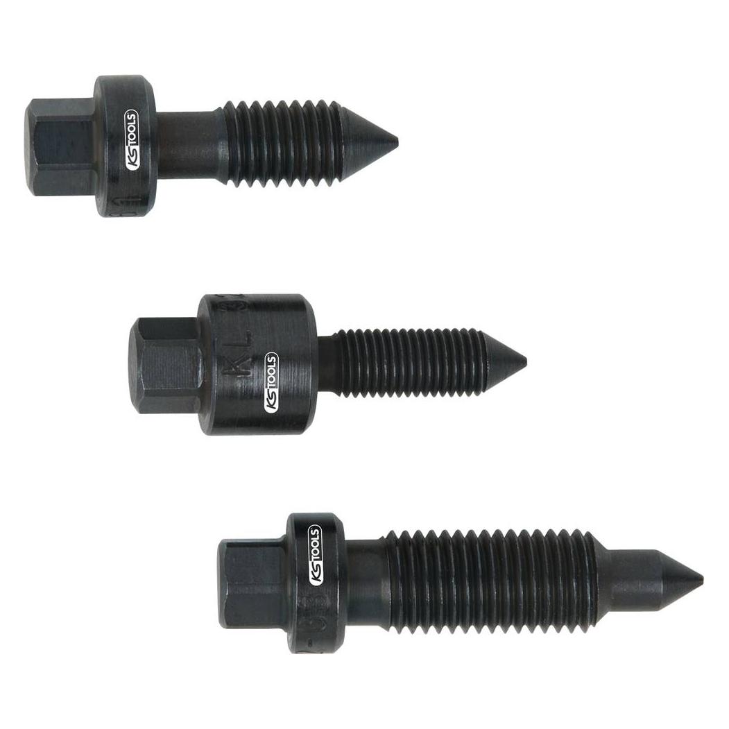 KS Tools Arretierschrauben-Satz zur Zahnstangen-Mittelstellung, 3-tlg (700.1690)