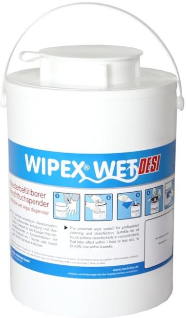 WIPEX WET Distributeur de lingettes humides, plastique blanc (999911)