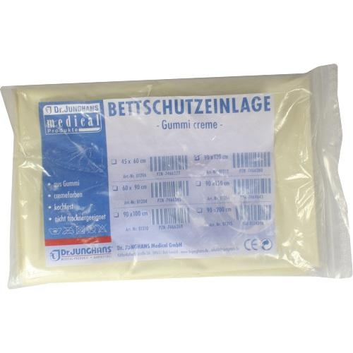 Dr. Junghans Medical GmbH Bettschutzeinlage 120x90cm Gummi creme 07466380