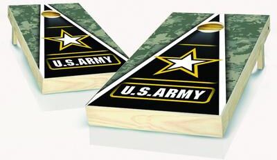 Skip's Garage US Army Outdoor Cornhole Board Game Set