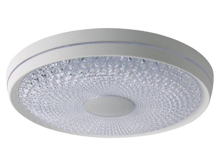 Plafonnier LED\, télécommande\, blanc\, CCT\, D 51 cm