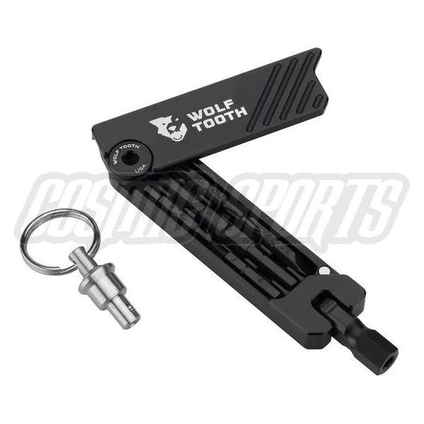 Wolf Tooth 6-Bit Hex Wrench Multitool mit Schlüsselanhänger black/black (6-BIT-KR-BLK)