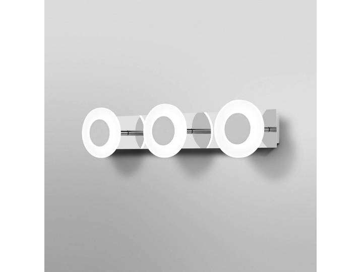 LEDVANCE SMART+ Smart Home Deckenleuchte Orbis Wall Wave, dimmbar, chrom / silber, für Badezimmer, Kunststoff, Modern, Wandlampe