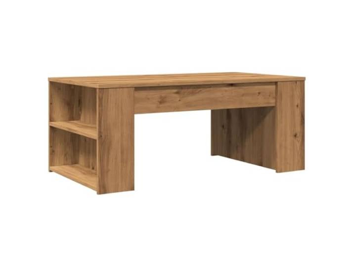 fsahslih Couchtisch Artisan-Eiche 102x55x42 cm Holzwerkstoff Wohnzimmer Stilvoller Beistelltisch in Artisan-Eiche-Optik mit reichlich Stauraum für Zeitschriften und Snacks im Wohnzimmer.