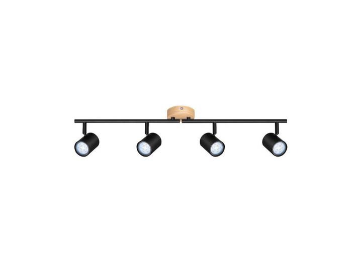 Nettlife Deckenstrahler Hersfeld 4-flammig 71/6.5/16.5 cm, Schwarz, Metall, Gu10, 6.5x16.5x71 cm, Lampen & Leuchten, Innenbeleuchtung, Spots & Strahler, Deckenspots