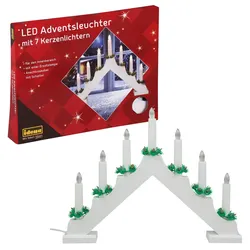 Idena LED Dekoleuchte  Adventsleuchter, weiß