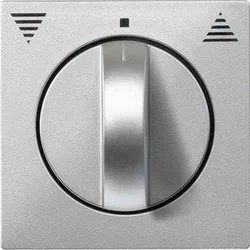 Merten System M Knebel, Jalousie, aluminium, matt, Symbol Pfeile