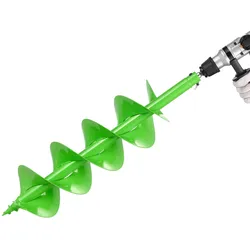 VEVOR Erdbohrer für Bohrmaschine, Ø 20x79 cm Gartenbohrer, kompatibel mit 20-mm-Innendurchmesser-Antriebsbohrern, Pfahlbohrer, Erdlochbohrer, Pfostenlochbohraufsätze für Gartenbaggerzäune