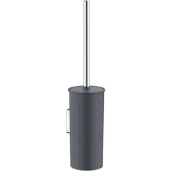 KEUCO COLLECTION MOLL Toilettenbürstengarnitur, Bürste mit Deckel, 12764010101, Farbe: verchromt / anthrazit