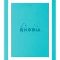 Rhodia 11295C 10x Rhodia gehefteter Block, COULEURS N°11 A77,4x10,5 cm, 80 Blatt kariert, mikroperforiert, Einbände farbig sortiertSortiert