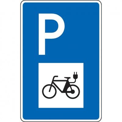Schild I Parkplatzschild E-Bike, mit Symbol, Aluminium RA0, reflektierend, 600x900mm