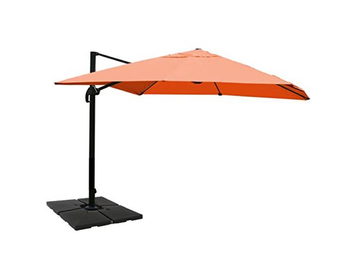 Mendler Gastronomie-Ampelschirm HWC-A96 3x4m Polyester/Alu - terracotta