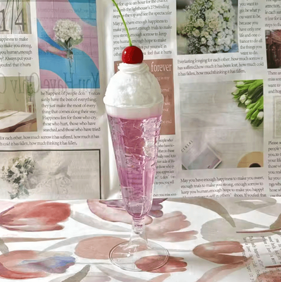 Inspire Curations Retro Jelly Dessert Decor Set Kawaii Pudding & Pink Soda Photo Props (Japanese Aesthetic) big Soda Cup