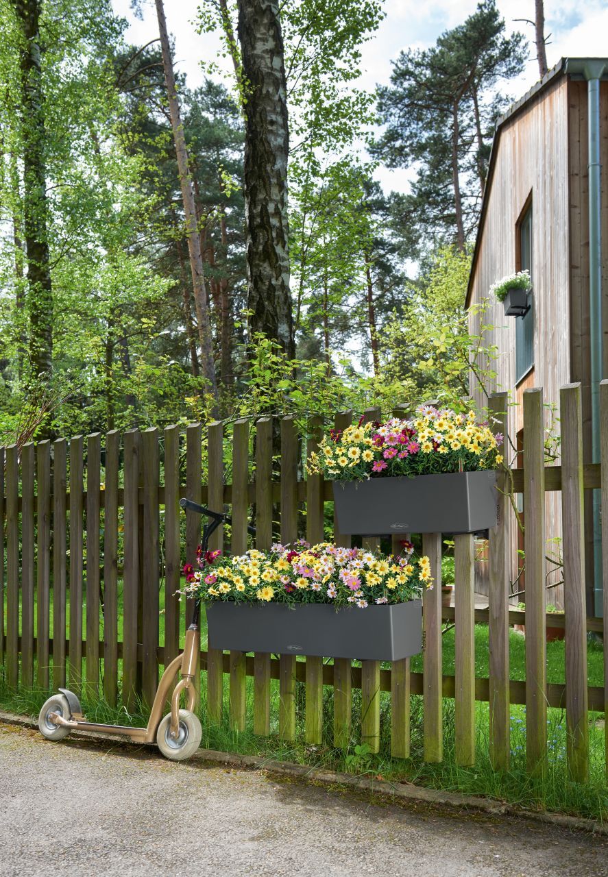 Lechuza Balkonkasten Balconera Color 50 cm, schiefergrau
