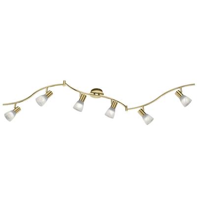TRIO LEUCHTEN LED Deckenstrahler "Levisto", grau (messingfarben), 6, Leuchten, LED Deckenleuchte, LED Deckenlampe, LED Deckenstrahler