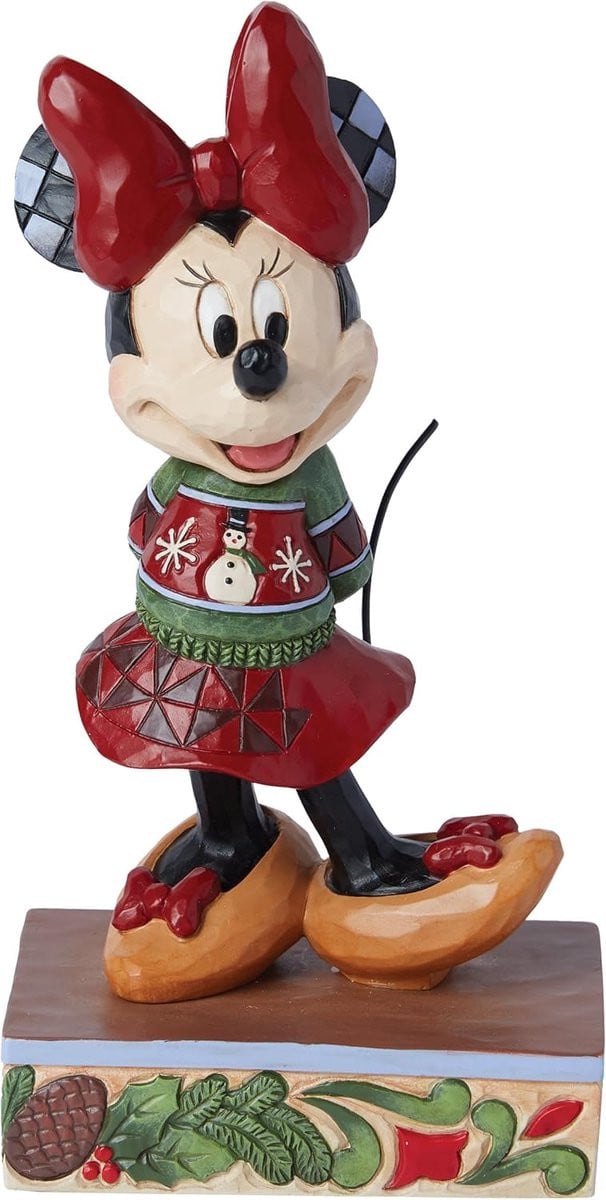 Disney Traditions Minnie Mouse Kersttrui Kerstdecoratie 15 cm