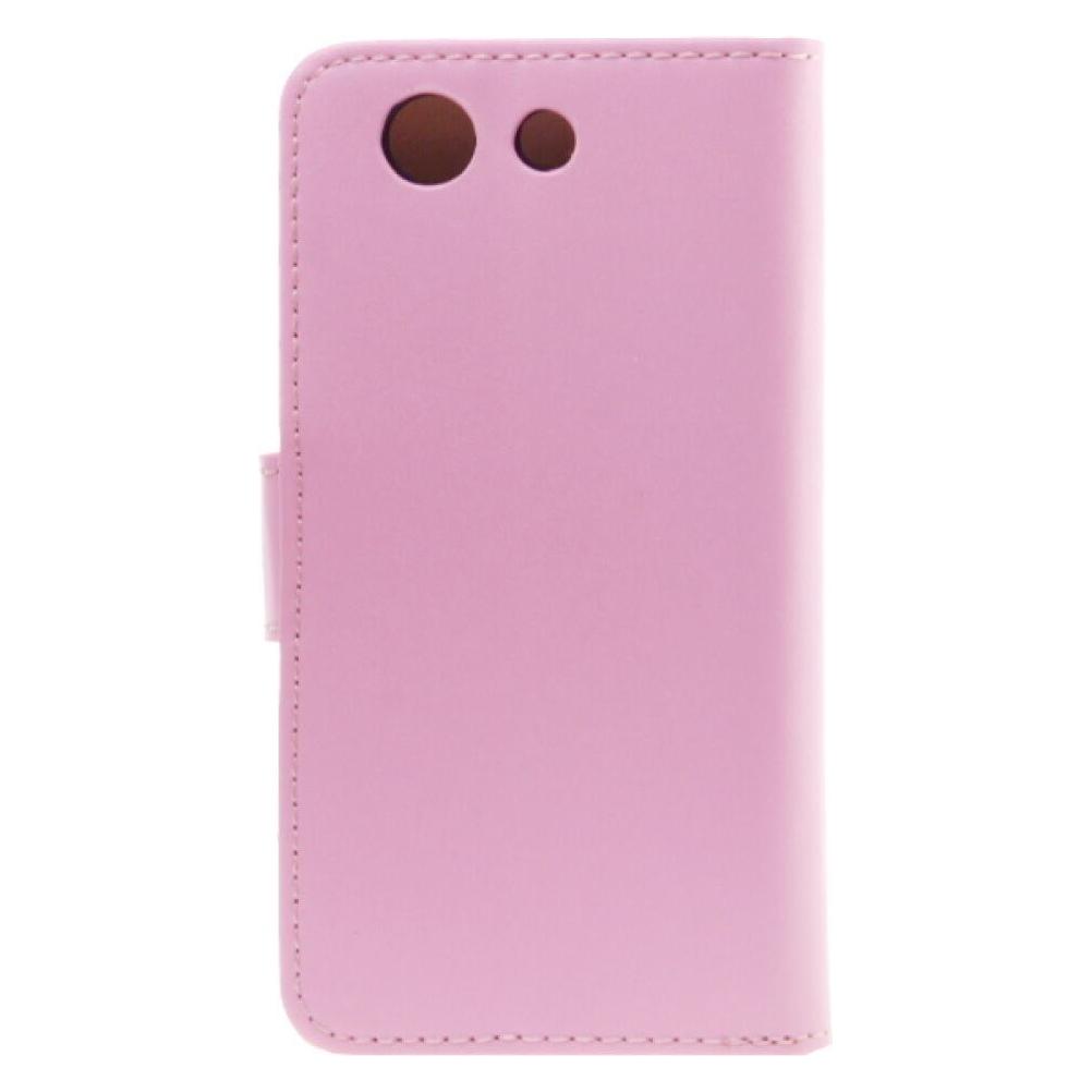 Slim Book Case Leather for Sony Xperia Z3 Compact pink (Sony Xperia Z3 Compact) (25440326)