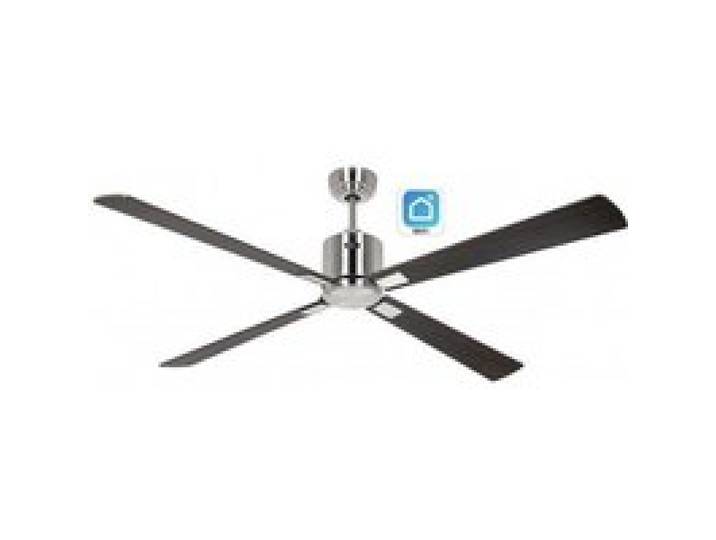 Ventilateur de plafond avec WiFi CasaFan ECO NEO III 152 cm 942313W moteur chromé brossé / pales réversibles noyer et cerisier