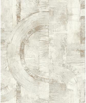 Advantage Abe Bone Geo Wallpaper - 20.9 x 396 x 0.025