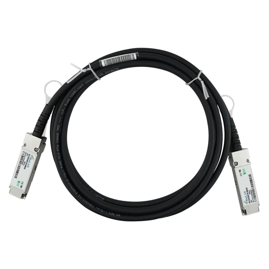 BlueLAN QSFP Direct Attach Kabel 40GBASE-CR4 2 Meter industrial (SC252501K2M30IN)