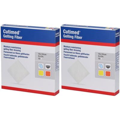 Cutimed Gelling Fiber Kom.10x10 cm Hydrofaserverb. x2 2x10 St Kompressen