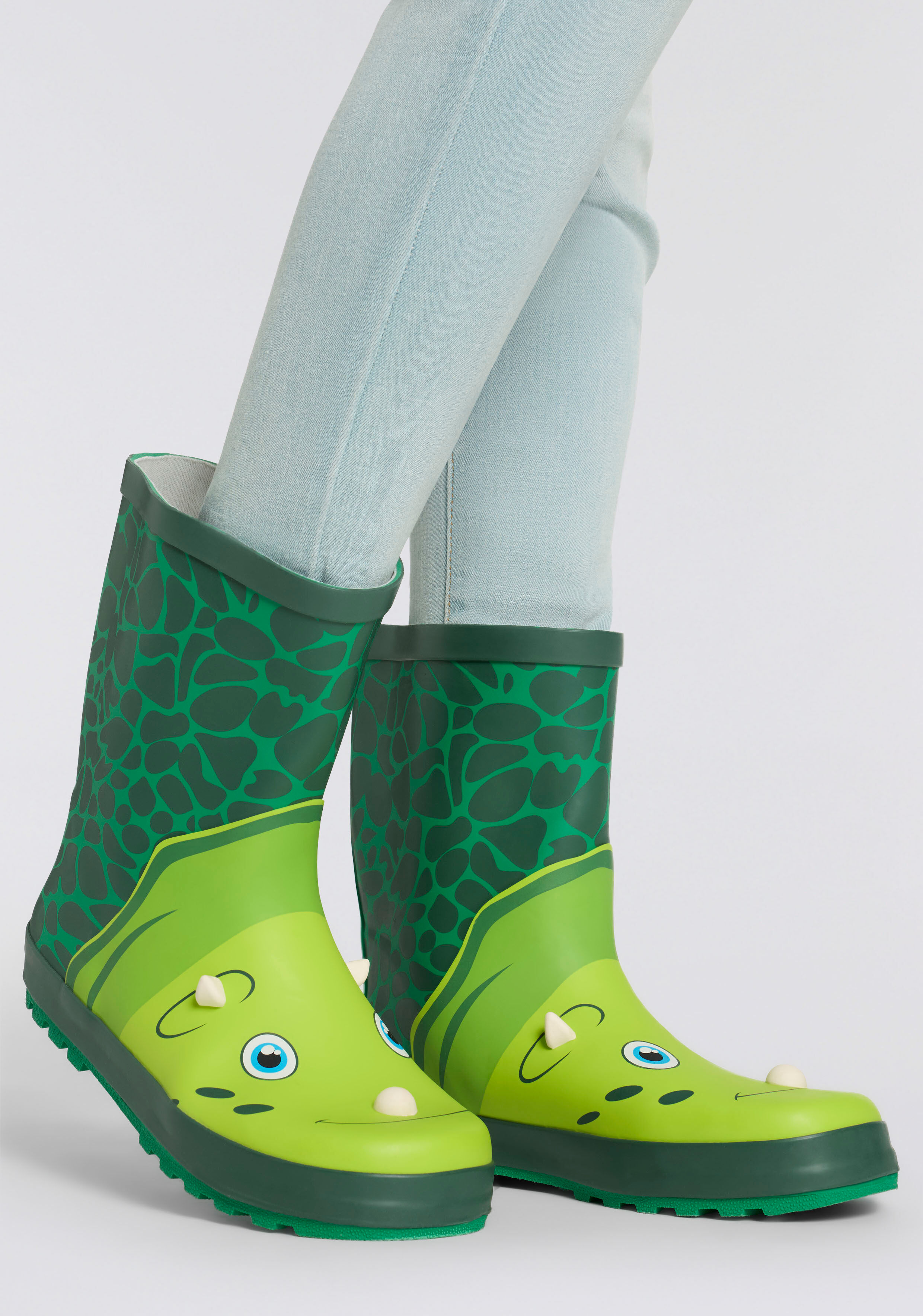 Gummistiefel XQ FOOTWEAR "KINDER STIEFEL", Jungen, Gr. 25/26, bunt (multi color), Obermaterial: 100% Gummi, gemustert, Schuhe Gummistiefel, Regenschauer ist kein Hindernis multi color 25/26