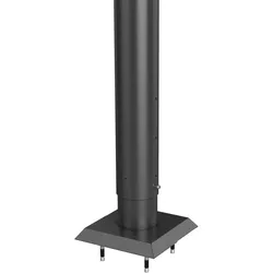 Biohort Pfosten/Steher für Sichtschutz-System zum Aufdübeln Sichtschutz Höhe 135 cm dunkelgrau-metallic