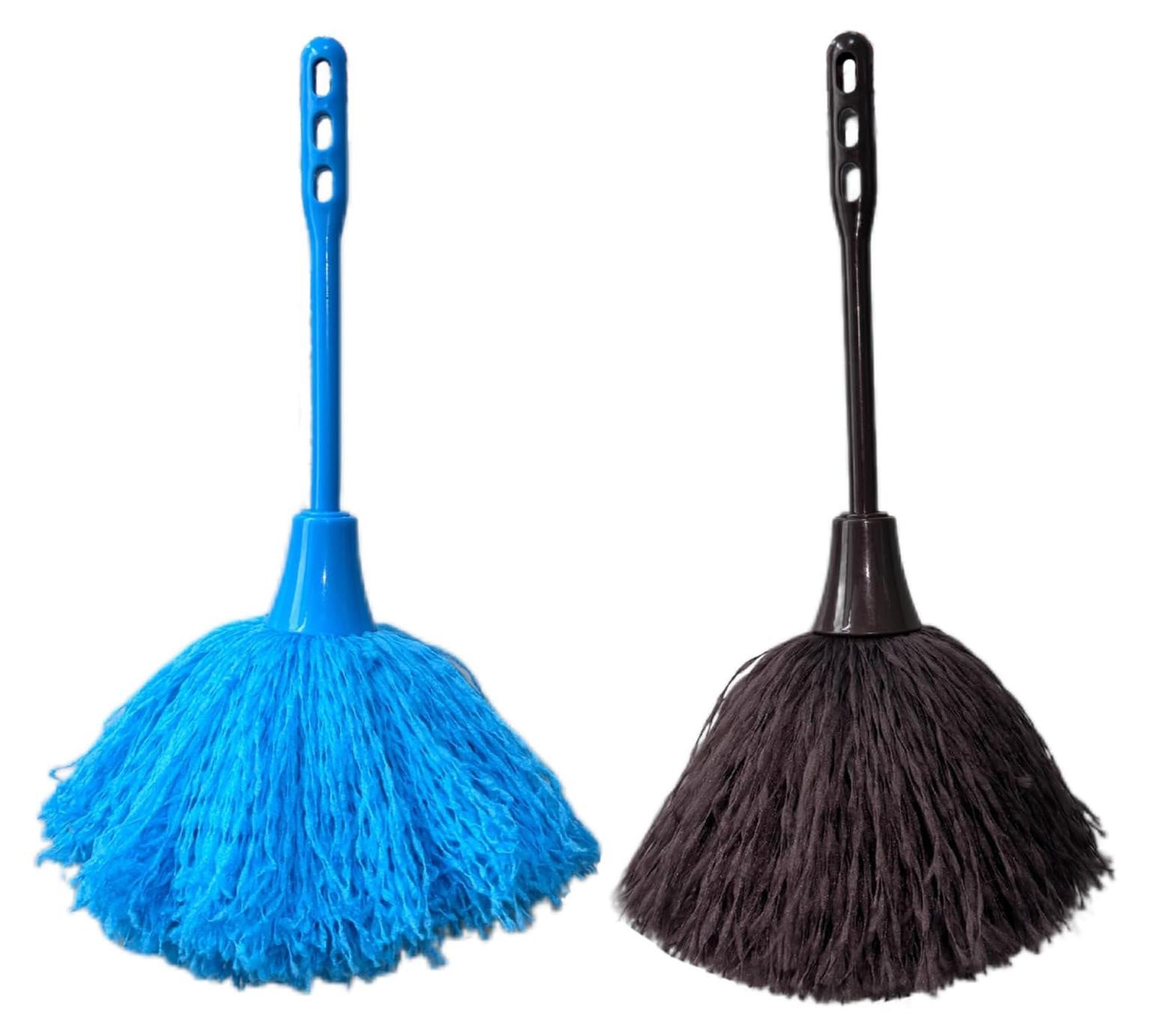 Dripio Set van 2 microvezeldoeken, 30 cm, blauw en bruin, wasbaar