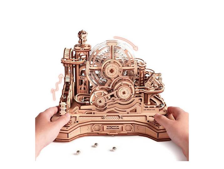 LuxusKollektion 3D-Puzzle 3D Holzpuzzle Murmelbahn Mechanisches Spielzeug, Puzzleteile