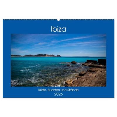 Ibiza Küste, Buchten und Strände (Wandkalender 2026 DIN A2 quer), CALVENDO Monatskalender