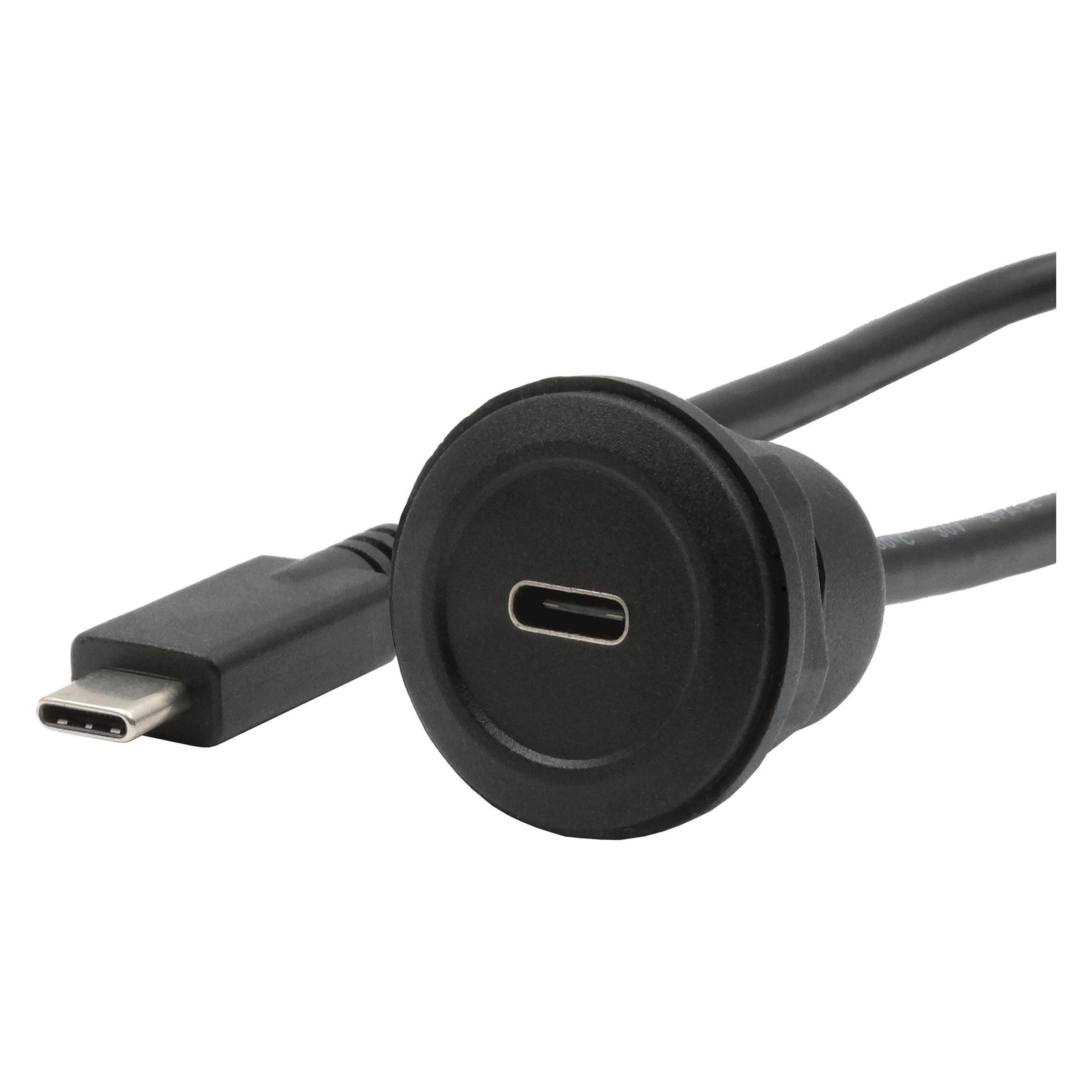 Exsys Einbau-Adapter USB-C BU-ST (USB-C, USB-C) (EX-49222)