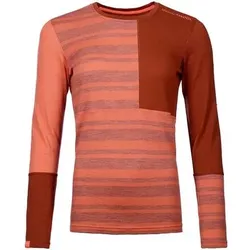 ORTOVOX Damen Unterhemd 185 ROCK'N'WOOL LONG SLEEVE W, Größe S in Rot Rot