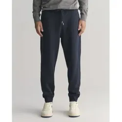 Gant für Herren. 2009026 Shield Sport Hose navy (L), Lässig, Baumwolle, Marine