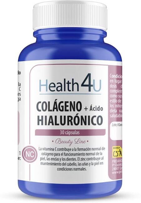 Health4u H4U Colágeno + Ácido Hialurónico 30 Caps