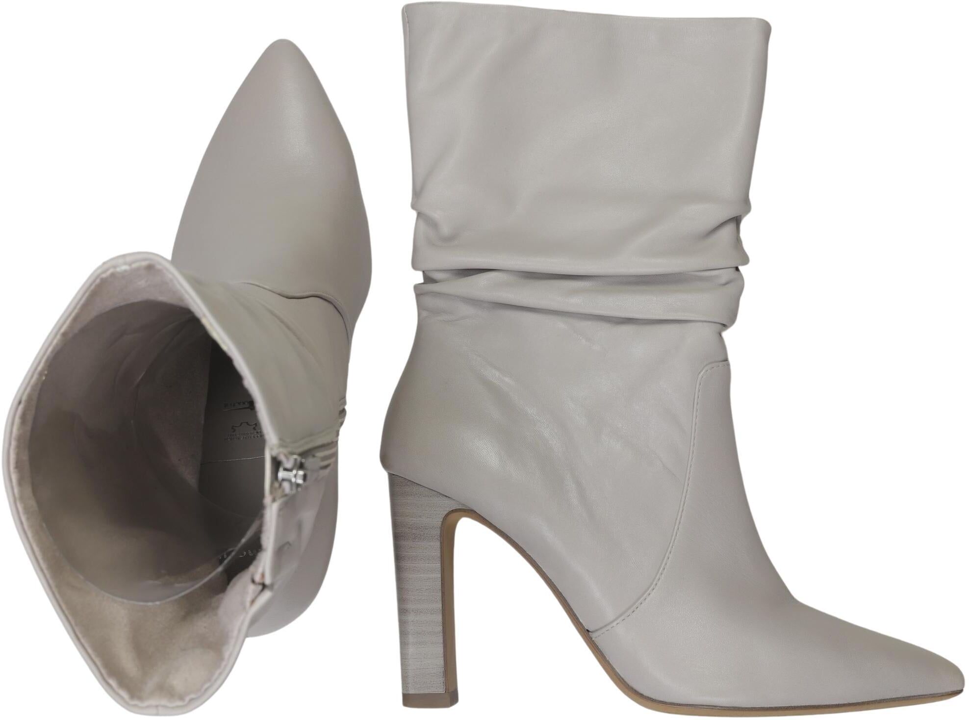 Tamaris Damen Stiefel, Grau, Gr. EU 39, Leder - Second Hand