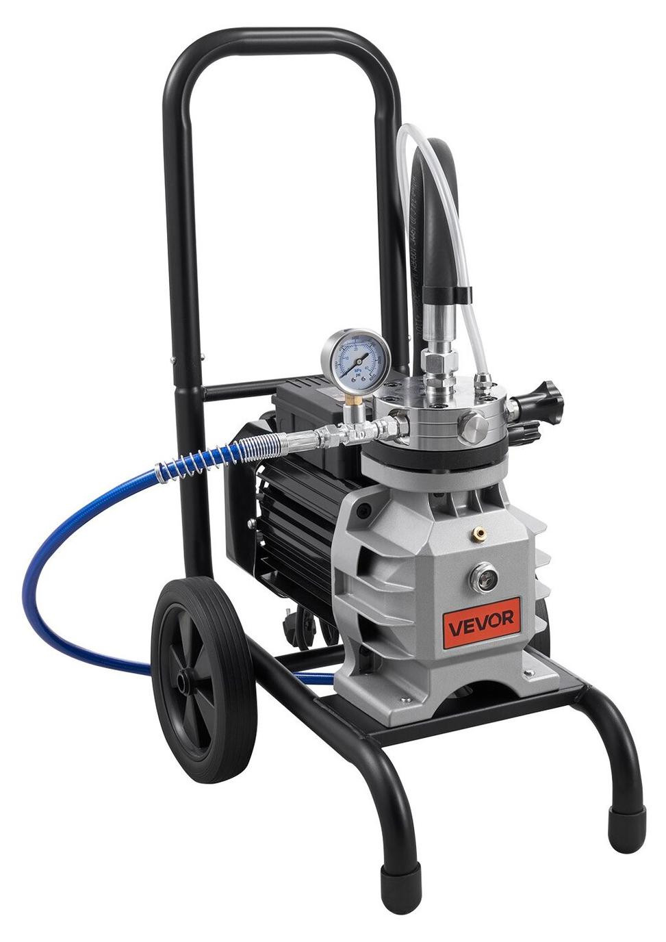 VEVOR Membraan-spuitapparaat voor verf, 1100 W, 2200 psi, inclusief verlengstang, reinigingsnaald en borstel